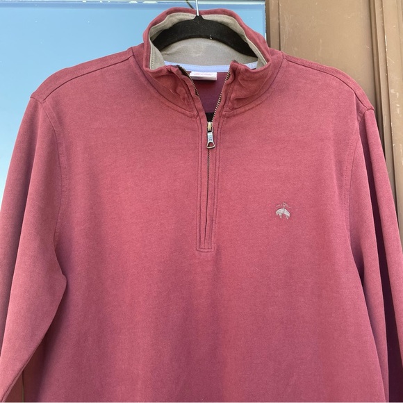Brooks Brothers 1818 Burgundy 1/4-Zip Pullover S - Picture 1 of 10